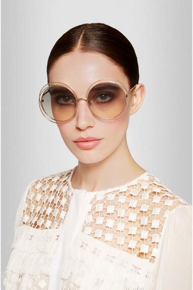 chloe 61mm oversized round sunglasses